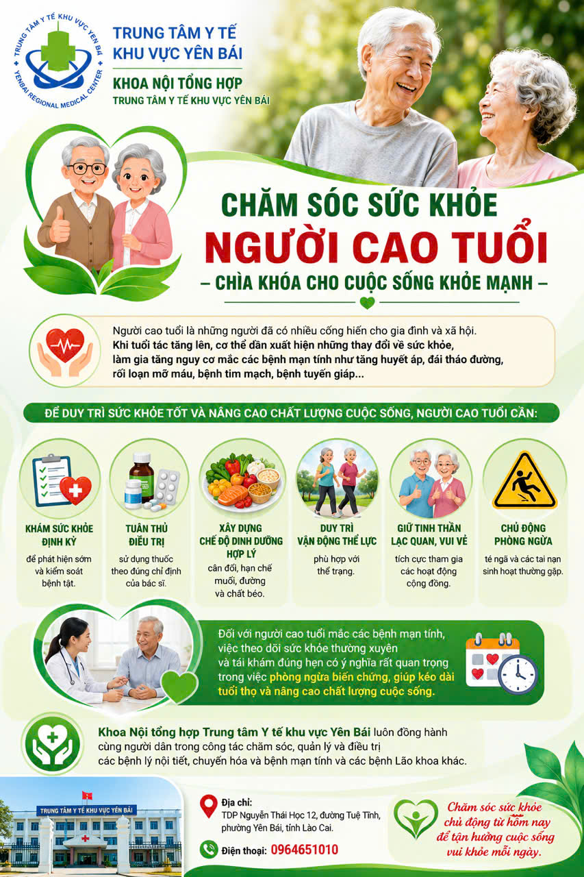 Hình ảnh tin tức CHĂM SÓC SỨC KHỎE NGƯỜI CAO TUỔI – CHÌA KHÓA CHO CUỘC SỐNG KHỎE MẠNH