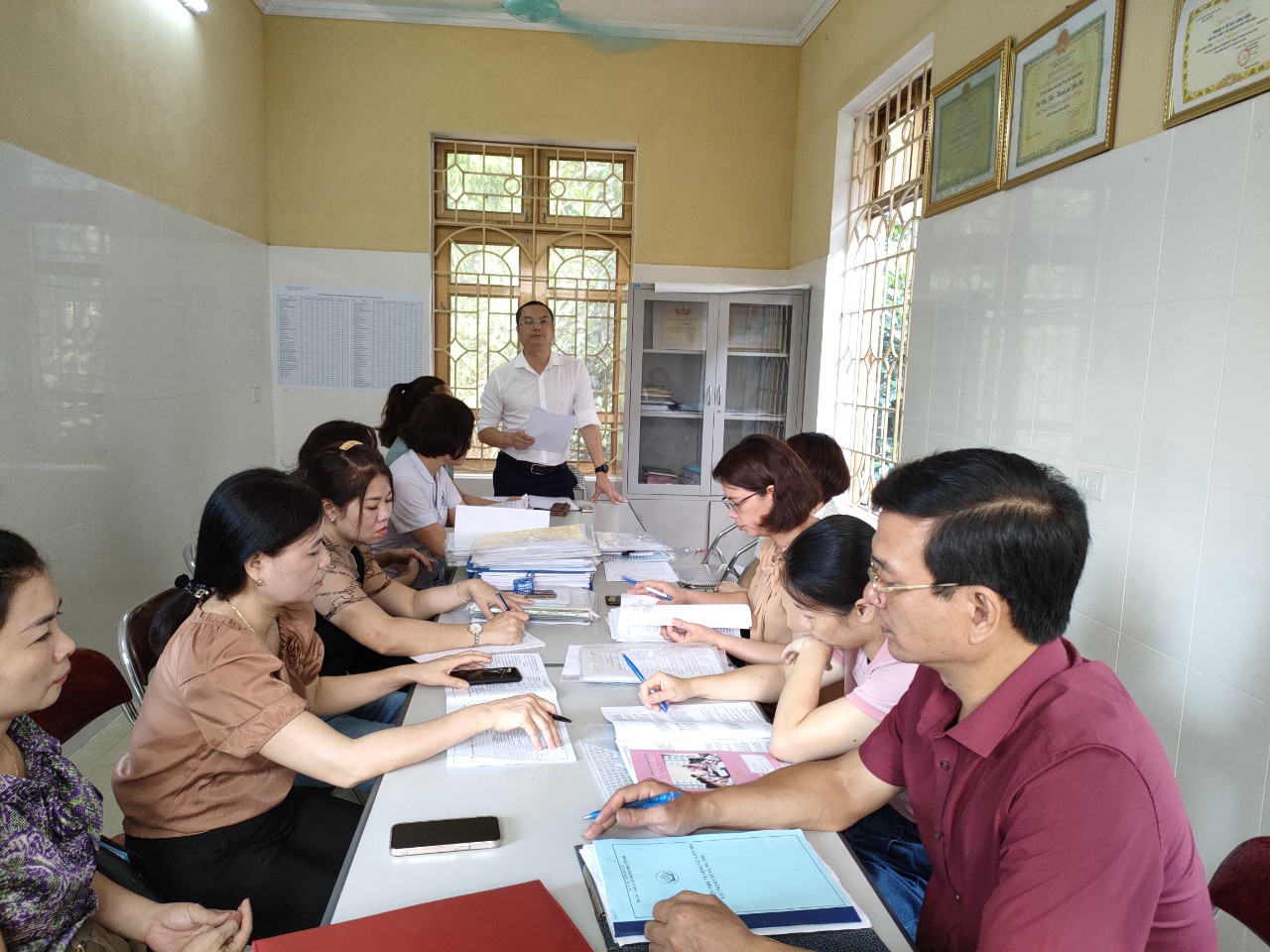 Hình ảnh tin tức Kiểm tra Trạm Y tế xã, phường 6 tháng đầu năm 2022.